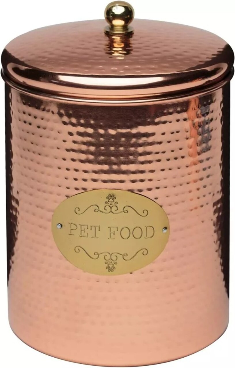 Amici Pet Copper Spaniel Treats Canister 104 Ounce Capacity (Large)